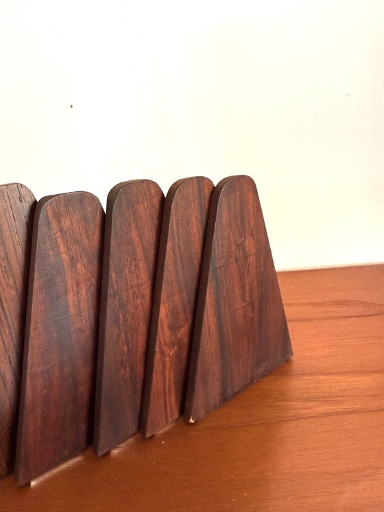 6 fermalibri vintage in palissandro, Kai Kristiansen '60 – Librerie, Wood, Metal (photo 6 of 6)
