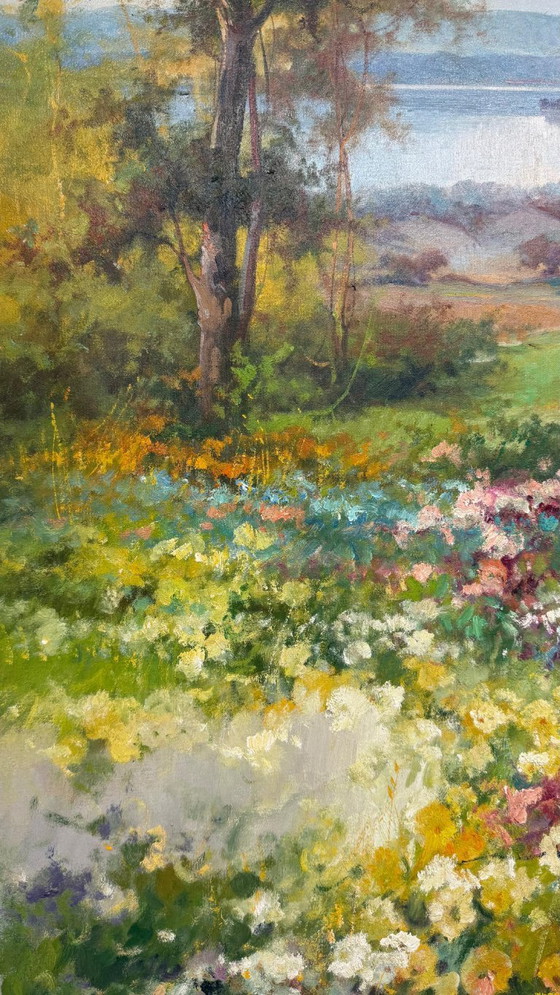 Image 1 of Oil on canvas (A.Raffandre 1995) like new 1.35cm x 65cm