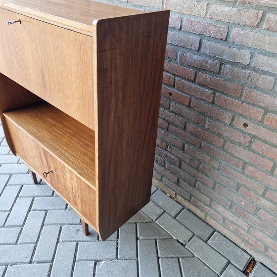 Vintage Wandkast Minibar Kastje Mid Century – Wood (photo 6 of 15)