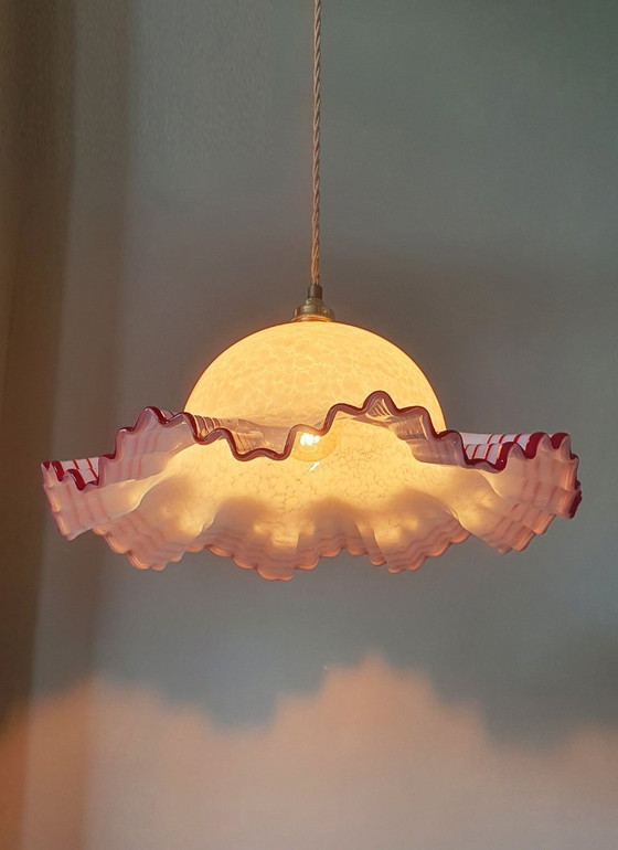 Image 1 of Grande paralume vintage in vetro di Murano - (presumibilmente) De Majo, Italia