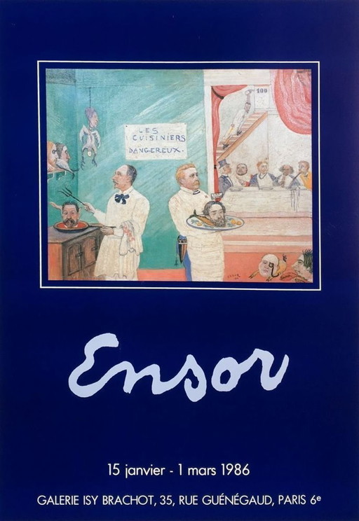 James ENSOR Expo 86 - Isy Brachot poster 1986