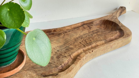 Image 1 of Grande PLANCHE à Découper BOIS d'Olivier Vintage