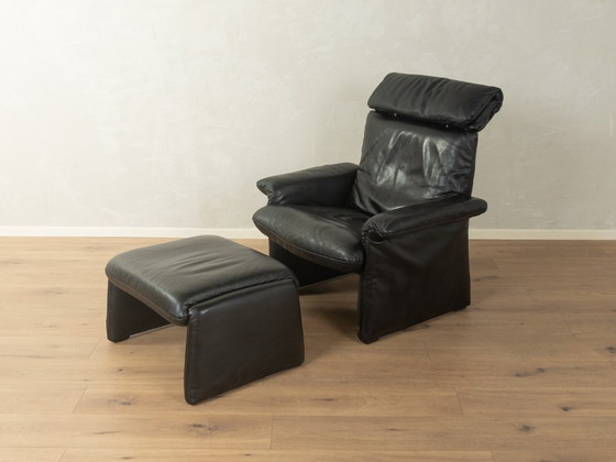 Image 1 of Poltrona anni '80 con poggiapiedi, COR, Vintage