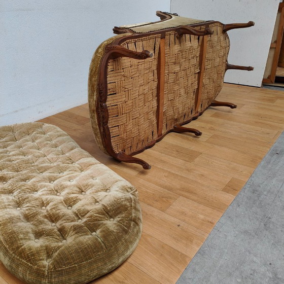Image 1 of Divano chaise longue antico Luigi XV, divano a sdraio