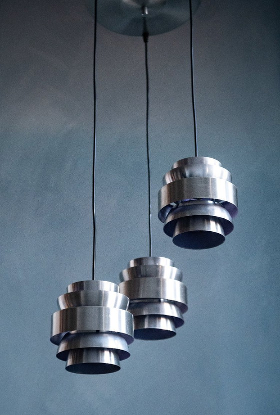 Image 1 of Metal Cascade Pendant Lamp by Lakro Amstelveen