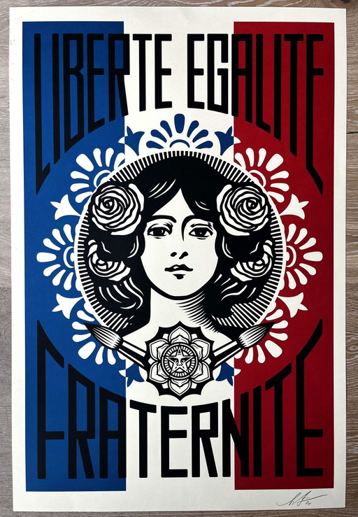 OBEY Shepard Fairey 2020 - Liberté, Égalité, Fraternité