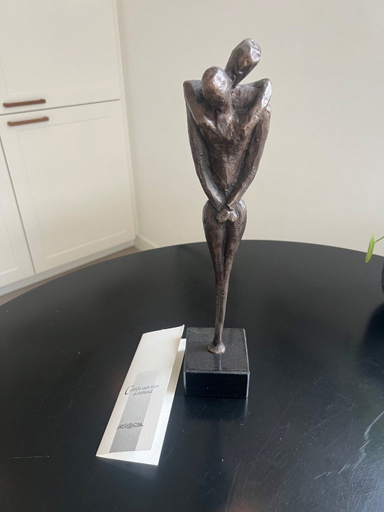 Bronze sculpture “The Kiss” by Jos Gielen – Marble (photo 6 of 6)