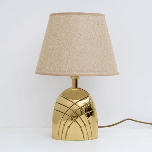 Paar Mid Century Italiaanse koperen tafellampen, 1970
