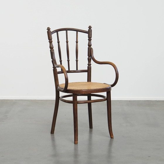 Image 1 of Originele Vintage Thonet Bistro Design Stoel Met Armleuningen