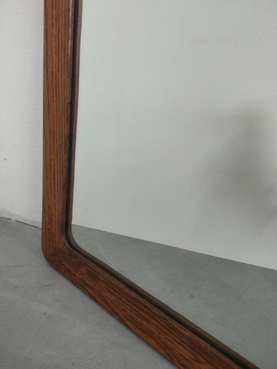 Image 1 of (1m) Hoge vintage jaren 60 wandspiegel (Scandinavische stijl)