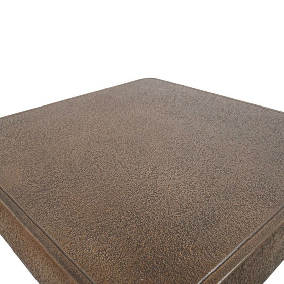 Image 1 of Faux bronze brutalist coffee table, 1970s