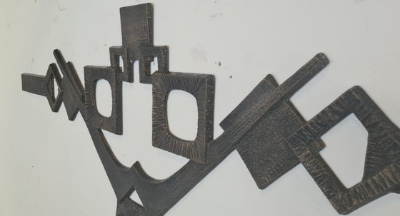 Image 1 of Brutalist wandsculptuur
