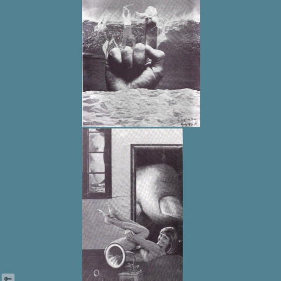 Dopo Carlos De Radzitzky, Composizione Surrealista, anni '60, Collage di carta – Dipinti e disegni, Paper (photo 12 of 14)