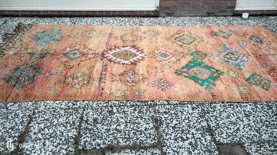 Image 1 of Hand-knotted Berber wool rug 360x155cm