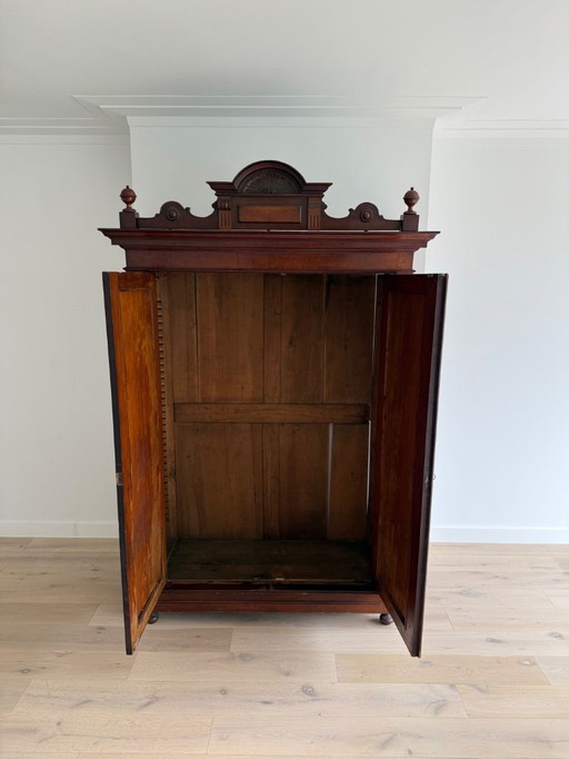 Prachtige 19e-eeuwse mahoniehouten kast - neoklassieke elegantie