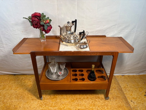 Prachtige Vintage Remploy Teak Uitschuifbare Serveerwagen | 1960 | Scandinavisch Design | Mid-Century Retro (photo 15 of 15)
