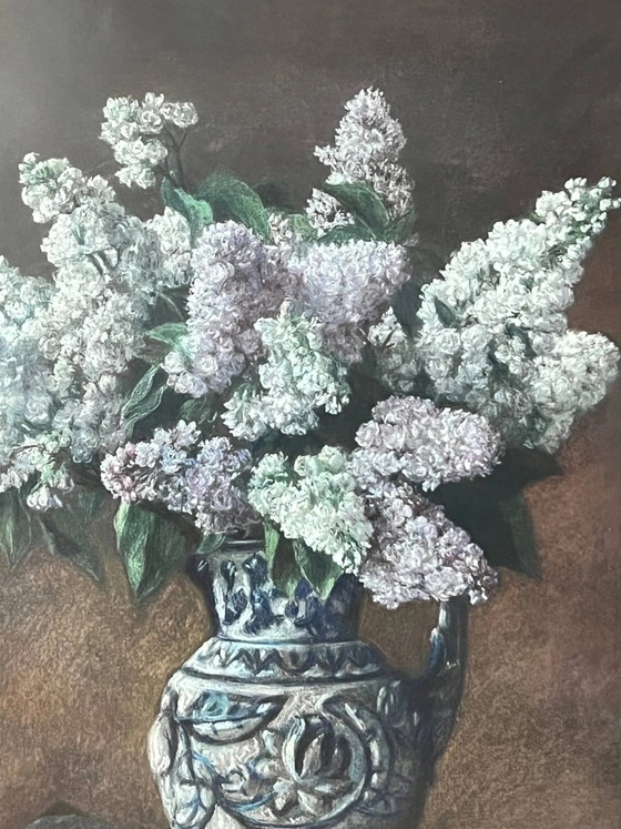 Painting "Lilacs in a vase" – Paintings & Drawings, Wood (photo 8 of 14)