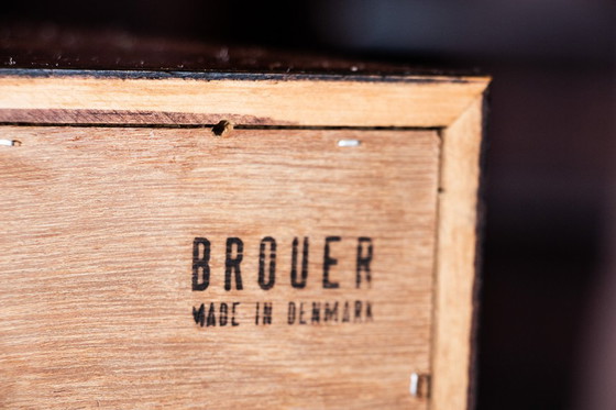 Image 1 of Buffet ou petite enfilade Danoise en Palissandre par Erik Brouer pour Brouer’s Mobelfabrik 1960.