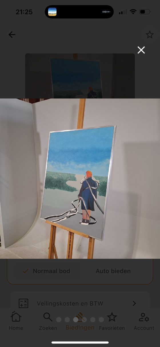 Image 1 of M de Jager. 1981 dipinto spento 70x90