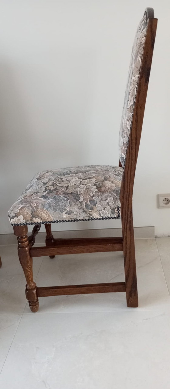 Image 1 of Prachtige eiken eetkamer stoelen (6 stuks)