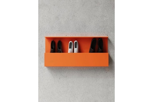 NICHBA Scatola porta scarpe 100 cm – Arancione – wandkast, Metal