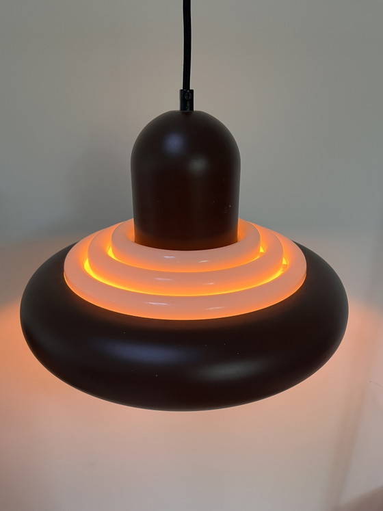 Rara Lámpara Colgante UFO danesa de Knud Christensen para Lyskaer Belysning – Años 70 – Lámparas colgantes (photo 10 of 10)
