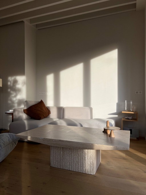 Travertin salontafel