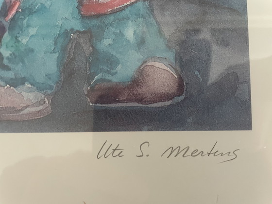 Image 1 of Ute S Mertens 2 riproduzioni di acquerelli
