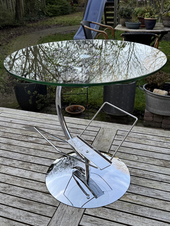 Image 1 of Tavolino KOKOON | 🇩🇪 Anni '80 | Un elemento d'arredo senza tempo in cromo e vetro