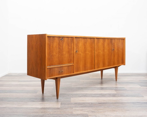 Sideboard from the 1960s in walnut, with bar compartment