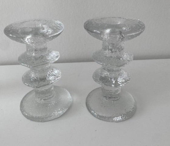 Image 1 of iittala Timo Sarpaneva 4 ikonische signierte Kerzenhalter Festivo