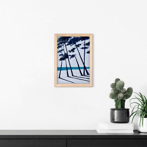 Ink and acrylic on framed paper. – Paintings & Drawings (photo 9 of 9)