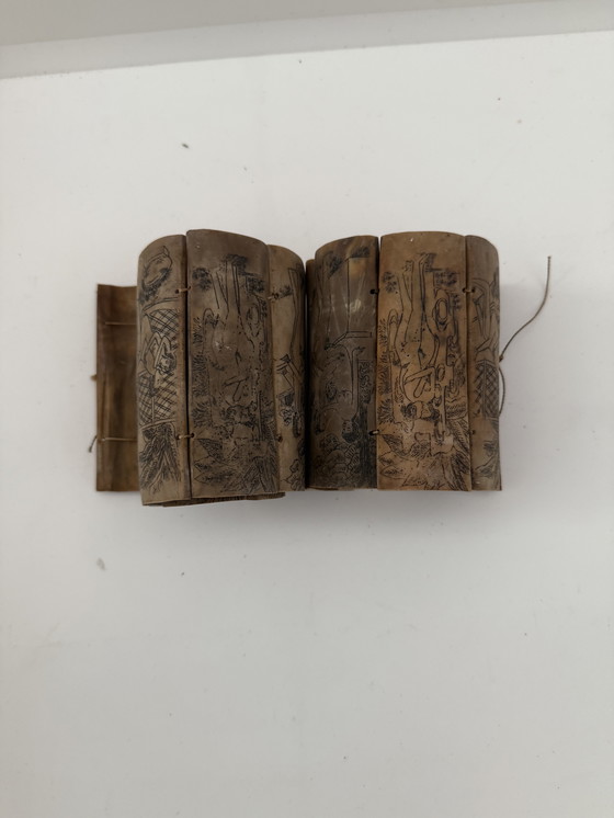 Image 1 of Pannelli del Kama Sutra intagliati a mano su osso, Cina, XX secolo