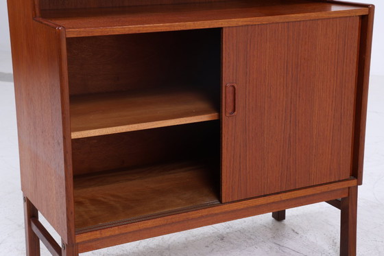 Image 1 of Vintage Teak Étagère | Mid Century Bibliothèque Rétro Bois Rangement 60's 70's #08-08