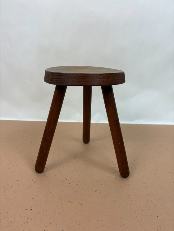 Image 1 of Sgabello olandese in legno massello – anni '60