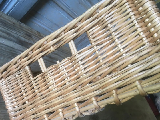 Cesta de panadero de mimbre – Objetos decorativos, Ratán, Vintage (photo 8 of 11)