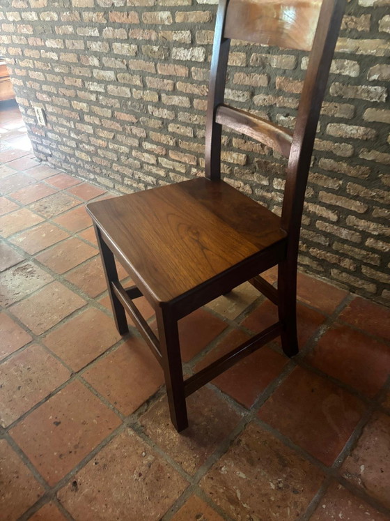 Set of 10 commissioned dining chairs in the French style, approximately 30 years old – Anna Mes, Wood (photo 6 of 8)
