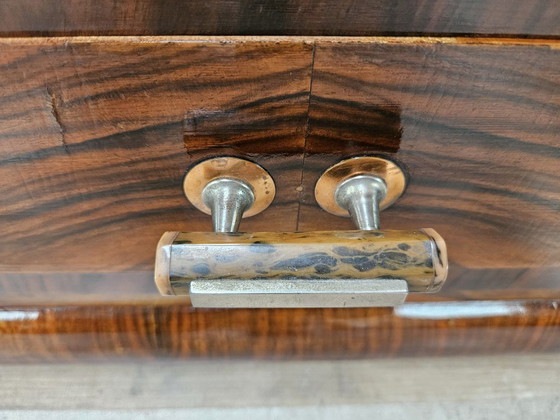 Art Déco kaptafel van notenhout met spiegel, Italiaans design, jaren 1940 – Consoles, Wood (photo 9 of 17)