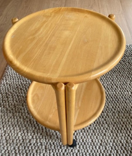 Dansk Design Jens Quistgaard élégant chariot de service amovible en bois – serveerwagens, Wood (photo 2 of 8)