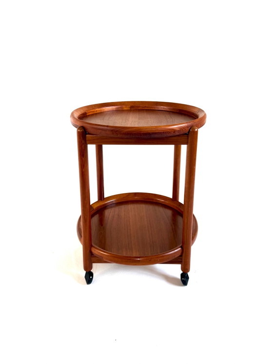 Carrello bar vintage in teak, Hans Bølling, Salin Nyborg ‘60 – Carrelli bar, Legno, Metallo (photo 3 of 10)