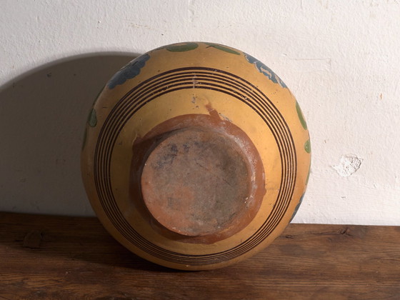 Brocca antica in ceramica smaltata, Europa Centrale, circa 1920, Stoviglie, Blu (foto 9 di 10)