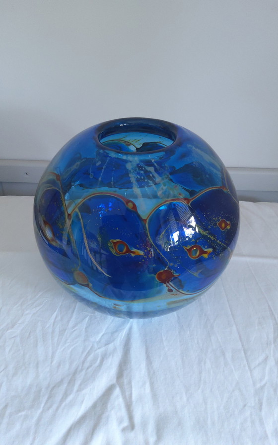 Image 1 of Louis Leloup vase blue