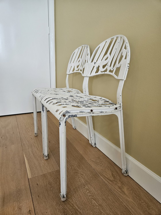 Image 1 of 2x Artifort Aluminium-Stühle Hallo!