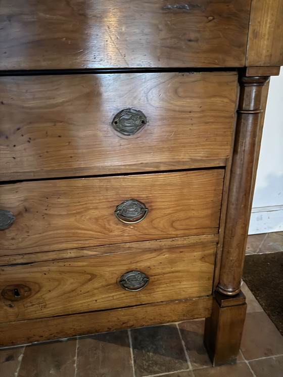 Image 1 of Antique English Chest of Drawers Sideboard