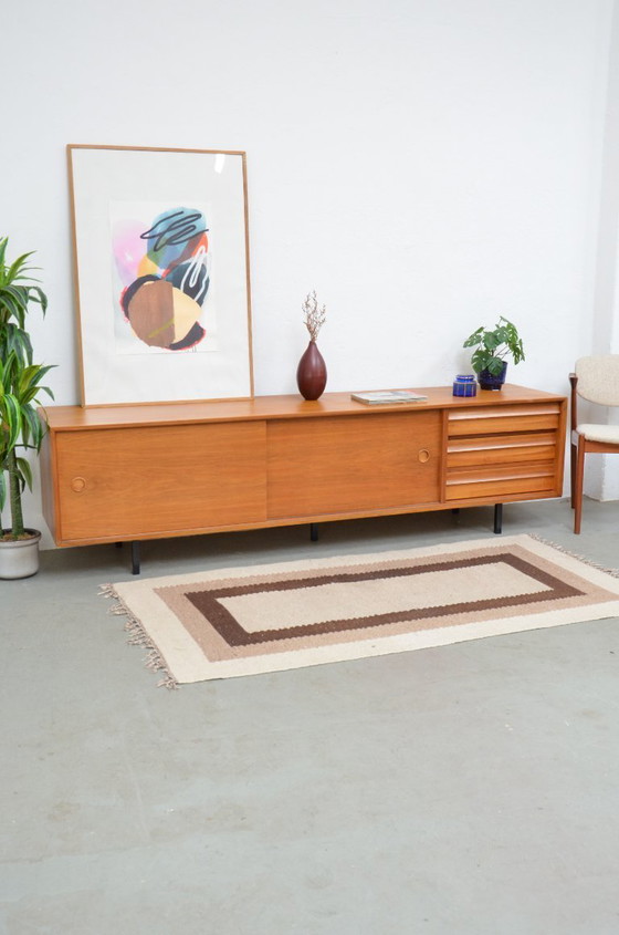 Image 1 of Vintage lowboard, sideboard, TV cabinet, chest of drawers, mid-century 1960s