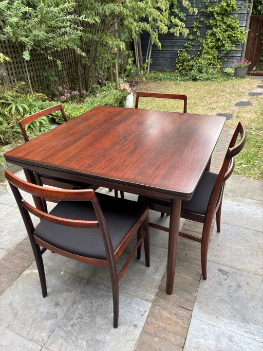 4x Arne Vodder Palisandro 430 Sillas Sibast