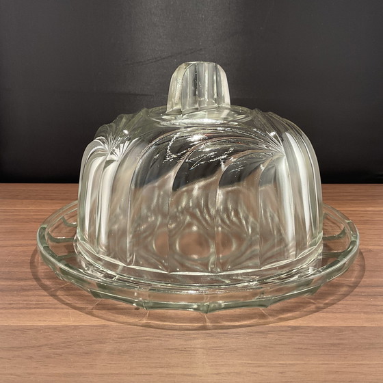 Image 1 of Art -Deco tapa de queso / mantequera