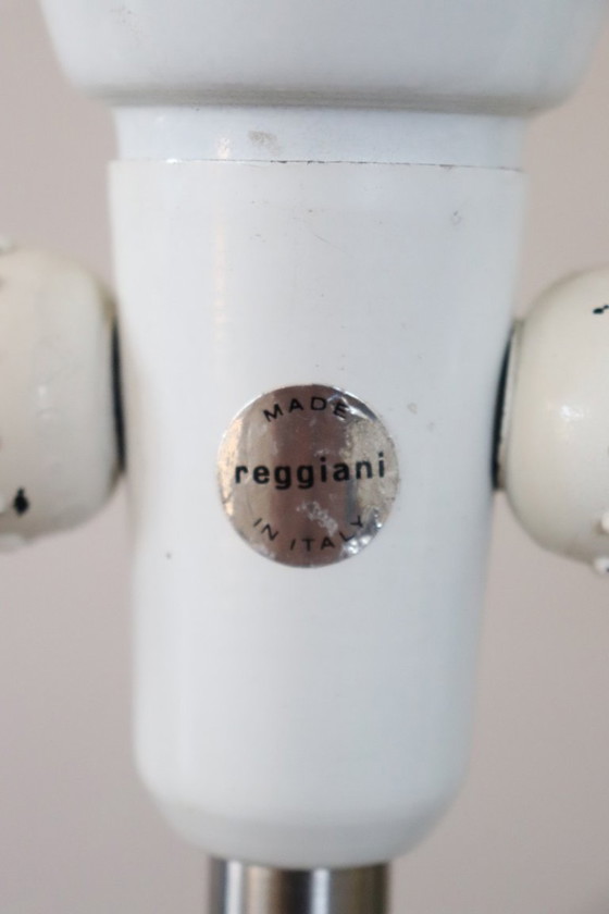 Image 1 of Large Table Lamp in Satin-Chrome Steel by Goffredo Reggiani, Italy 1970s