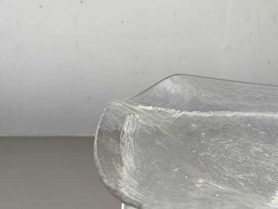 Image 1 of Glasi Hergiswil Glasschale Mit Wellenrand, Schweiz, 1960er Jahre