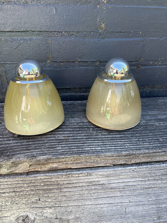 Image 1 of Artemide wall lamps beige